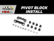 Adjustable Aluminum Pivot Set, C & D: Mini-B, BL