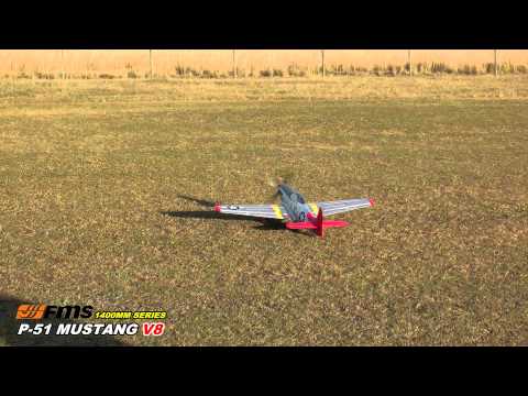 Plane 1400mm P51 Red Tail (V8) PNP kit