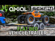 SCX24 Flat Bed Vehicle Trailer with LED Taillights:1/24th