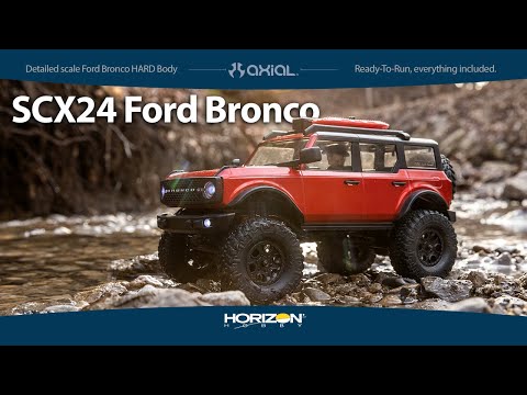 1/24 SCX24 2021 Ford Bronco 4WD Truck RTR, Red