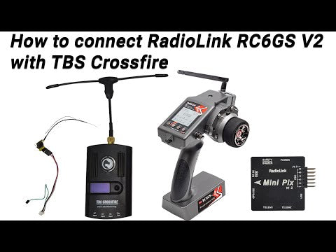 RC4GS V3  5-Channels radio with R6FG gyro integrated Receiver