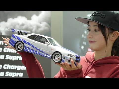 Kyosho 1:12 Resin Nissan GT-R 2001 Fast & Furious Silver/Blue Stripes