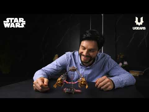 UGEARS Star Wars Anakins Podracer – 3D träbyggsats med LED (240 delar)