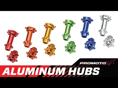 Aluminum Hub Set, Machined, Orange: PM-MX/SM