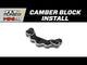 Camber Block Front V2, Aluminum: Mini-B, BL