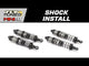Front Shock Set Complete, Aluminum: Mini-B, BL