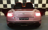 Batteri legetøjsbil Bentley Continental metallic pink