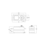Servo BHMX2 Brushless HV i-BUS2 23.0kg/0.65sec @8,4V (80mm wire)
