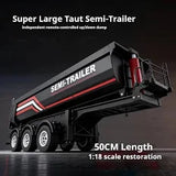 Huina 1509 1/18 RC Dumper Trailer – Fjernstyret Tiptrailer til Lastbil