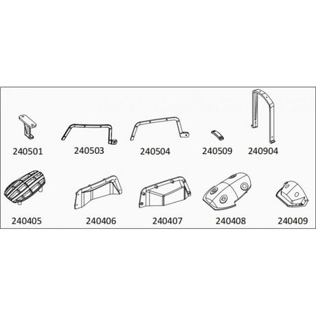 TL4 : front compartment lid nylon accessory