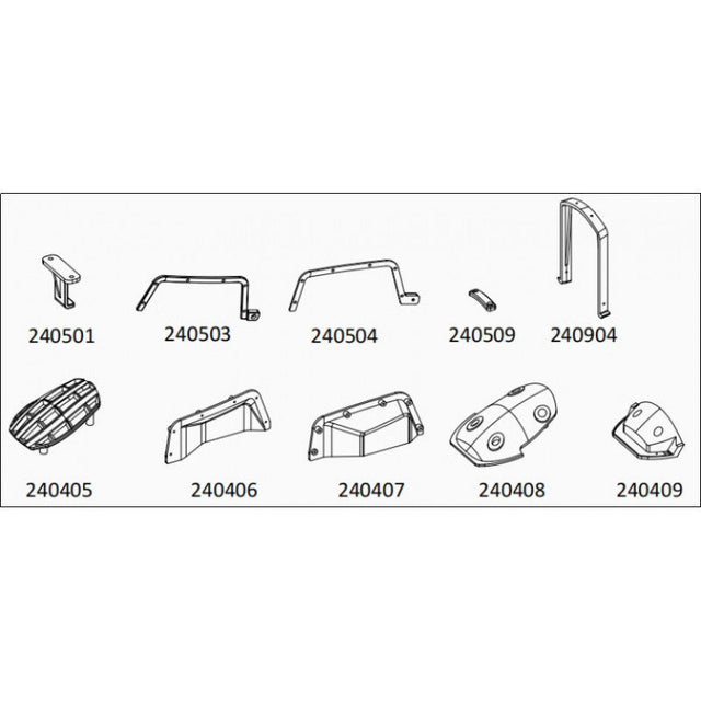 TL4 : front compartment lid nylon accessory