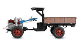 Retro traktor med røg og lys