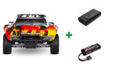 Kombopakke: Slash 2WD 1/10 HD VX3 BL 3S RTR + USB-C lader og 2S batteri