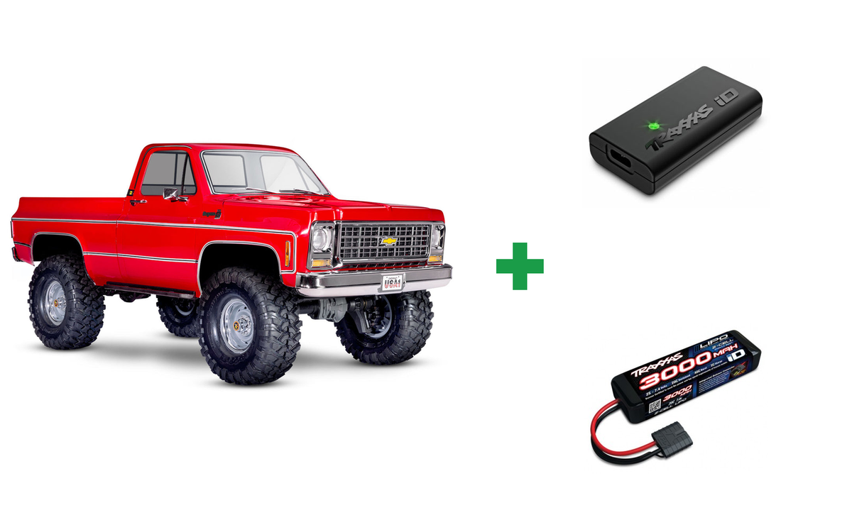 Kombopakke: TRX-4 Crawler Chevrolet K10 ´79 RTR + USB-C lader og 2S batteri