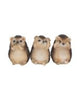 Three Wise Sloths Figurines by Nemesis Now