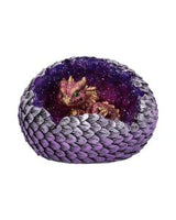 Purple Geode Home Glittering Hatchling and Egg Figurine