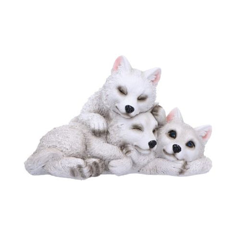 Sleepy Pups Wolf Cubs Figurine 14cm