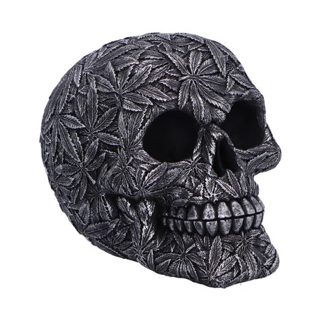 High Life Leaf Embellished Skull
