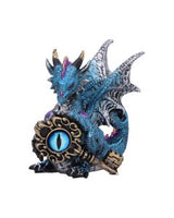 Keeper of the Key (Purple) – A Mystical Dragon Guardian Figurine