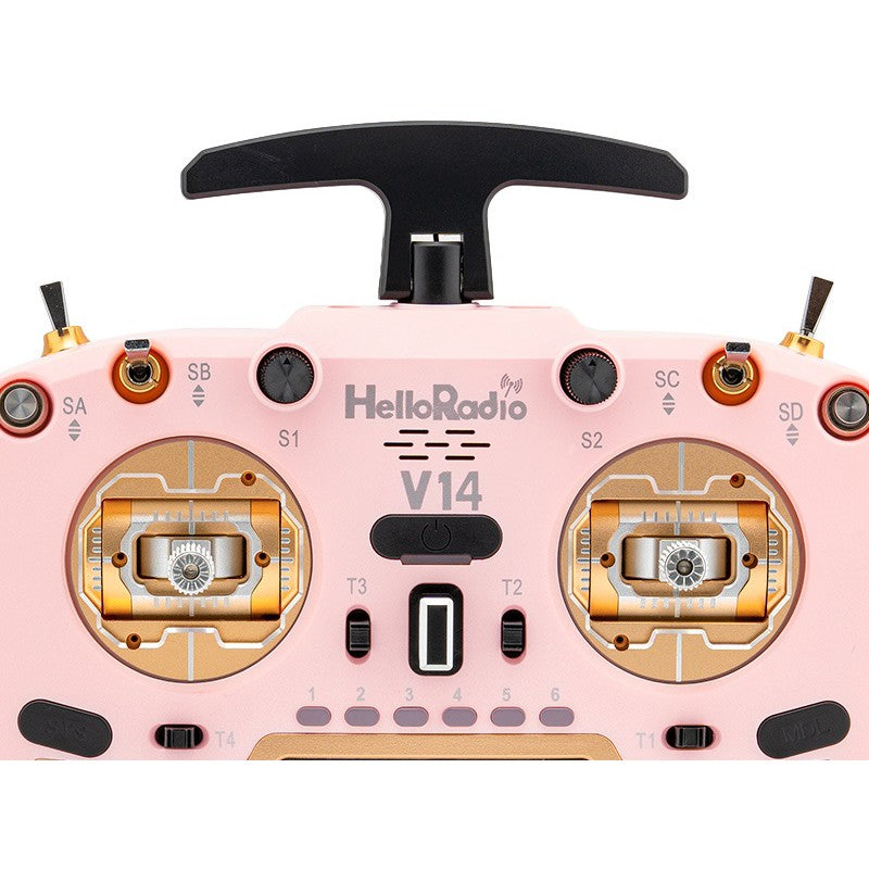 V14 MAX OLED 2,4GHz 4in1 LBT Radio (Multimode - M2) - Gold/Pink
