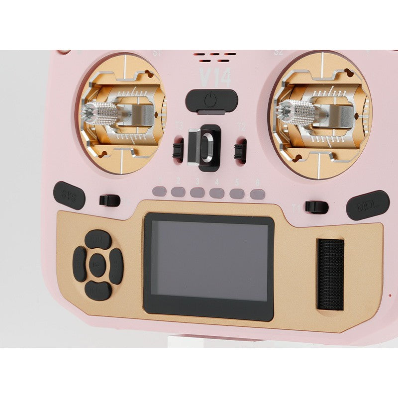 V14 MAX OLED 2,4GHz 4in1 LBT Radio (Multimode - M2) - Gold/Pink