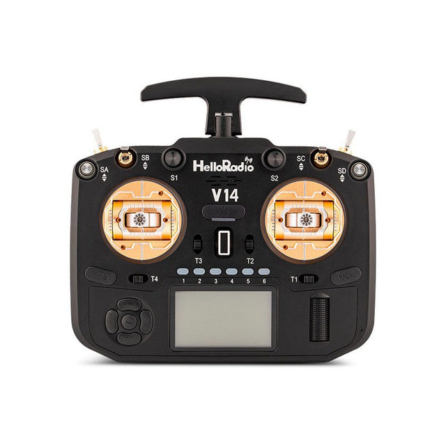 V14 MAX OLED 2,4GHz ELRS LBT Radio (Multimode - M2) - Black/gold