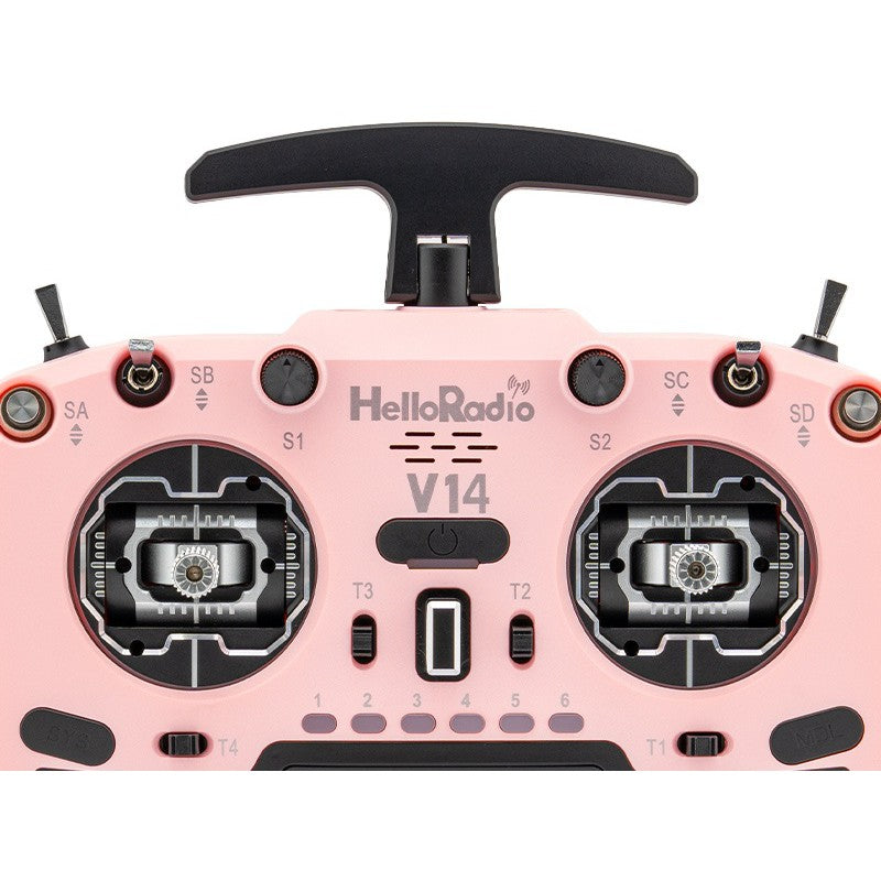 V14 MAX OLED 2,4GHz ELRS LBT Radio (Multimode - M2) - Black/Pink