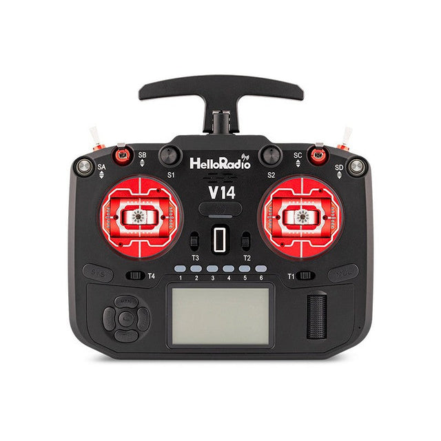 V14 MAX OLED 2,4GHz ELRS LBT Radio (Multimode - M2) - Black/Red