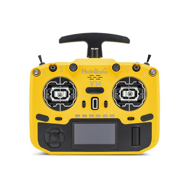 V14 MAX R9 OLED 2,4GHz ELRS LBT Radio (Multimode - M2) - Black/Jaune