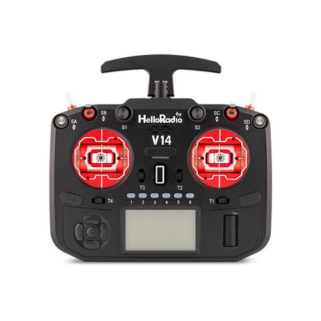 V14 MAX R9 OLED 2,4GHz ELRS LBT Radio (Multimode - M2) - Black/Red