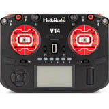 V14 MAX R9 OLED 2,4GHz ELRS LBT Radio (Multimode - M2) - Black/Red