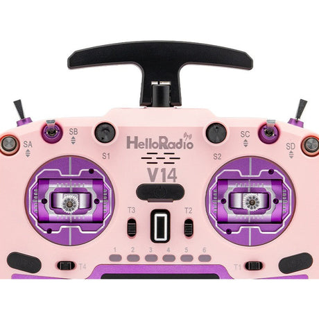 V14 MAX R9 OLED 2,4GHz ELRS LBT Radio (Multimode - M2) - Purple/Pink