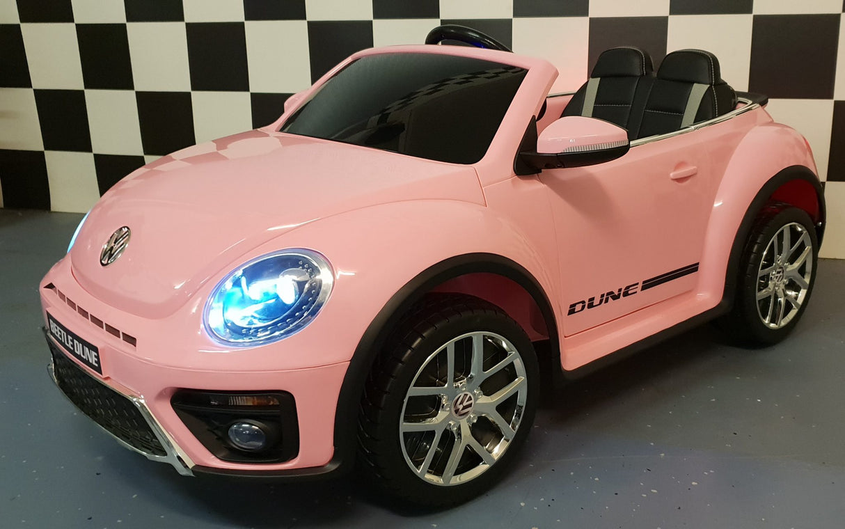 VW Beetle elektrisk børnebil 12 volt pink