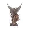 Bronzed Archangel Gabriel With Staff Religious Figurine 33.5cm – billede 4