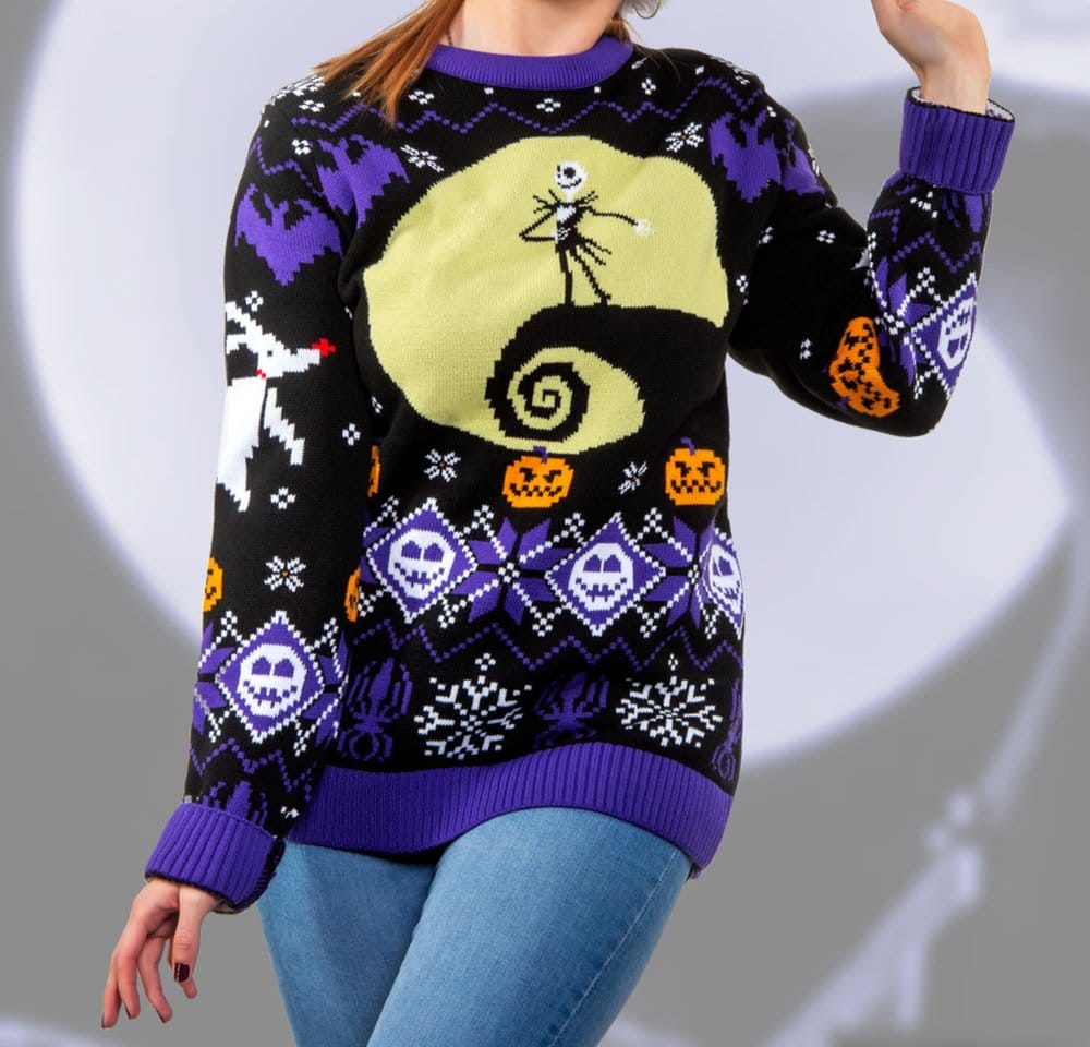 Nightmare Before Christmas Christmas Sweater 8-bit Size XXL