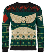 Warhammer 40,000 Christmas Sweater Dark Angels Size L