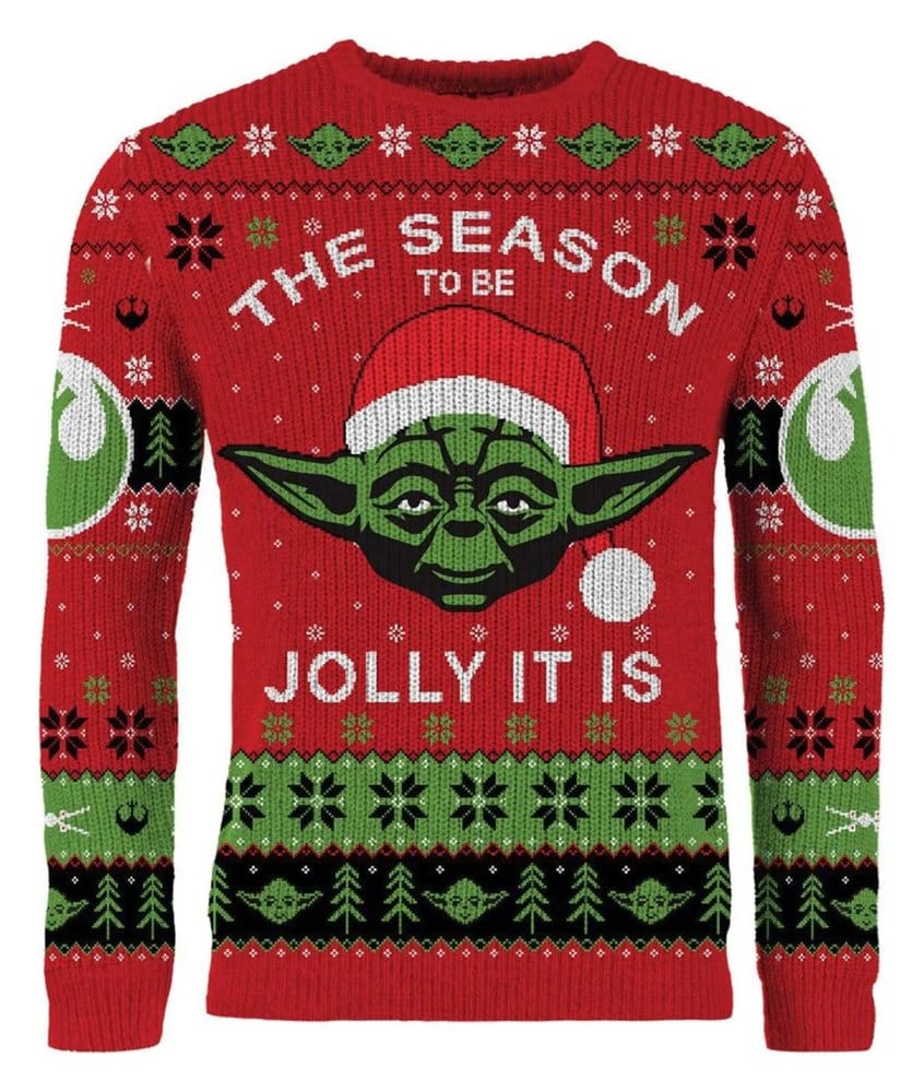 Star Wars Christmas Sweater Yoda Size L