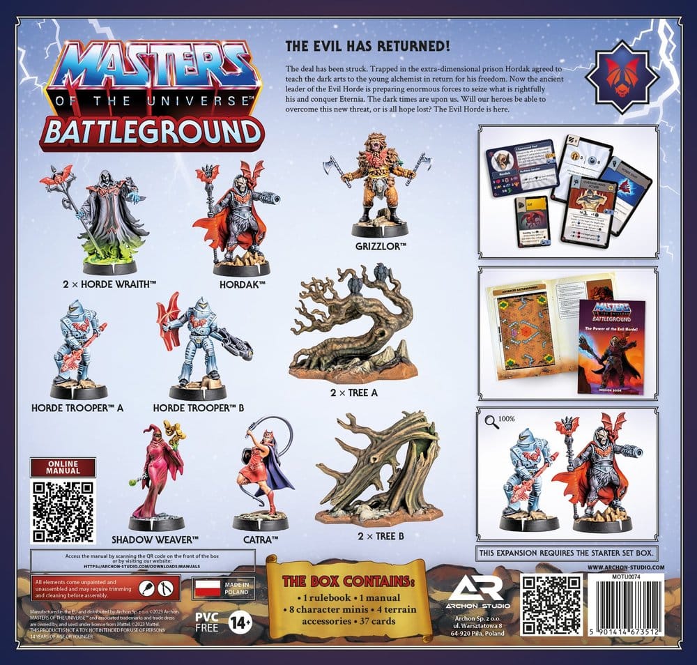 Masters of the Universe: Battleground Miniatures Game Wave 4: The Power of the Evil Horde *Spanish Version*