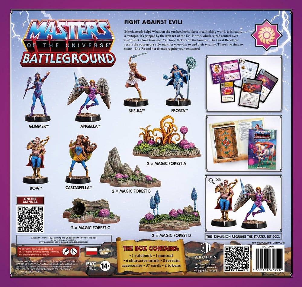 Masters of the Universe: Battleground Miniatures Game Wave 7: The Great Rebellion *Italian Version*