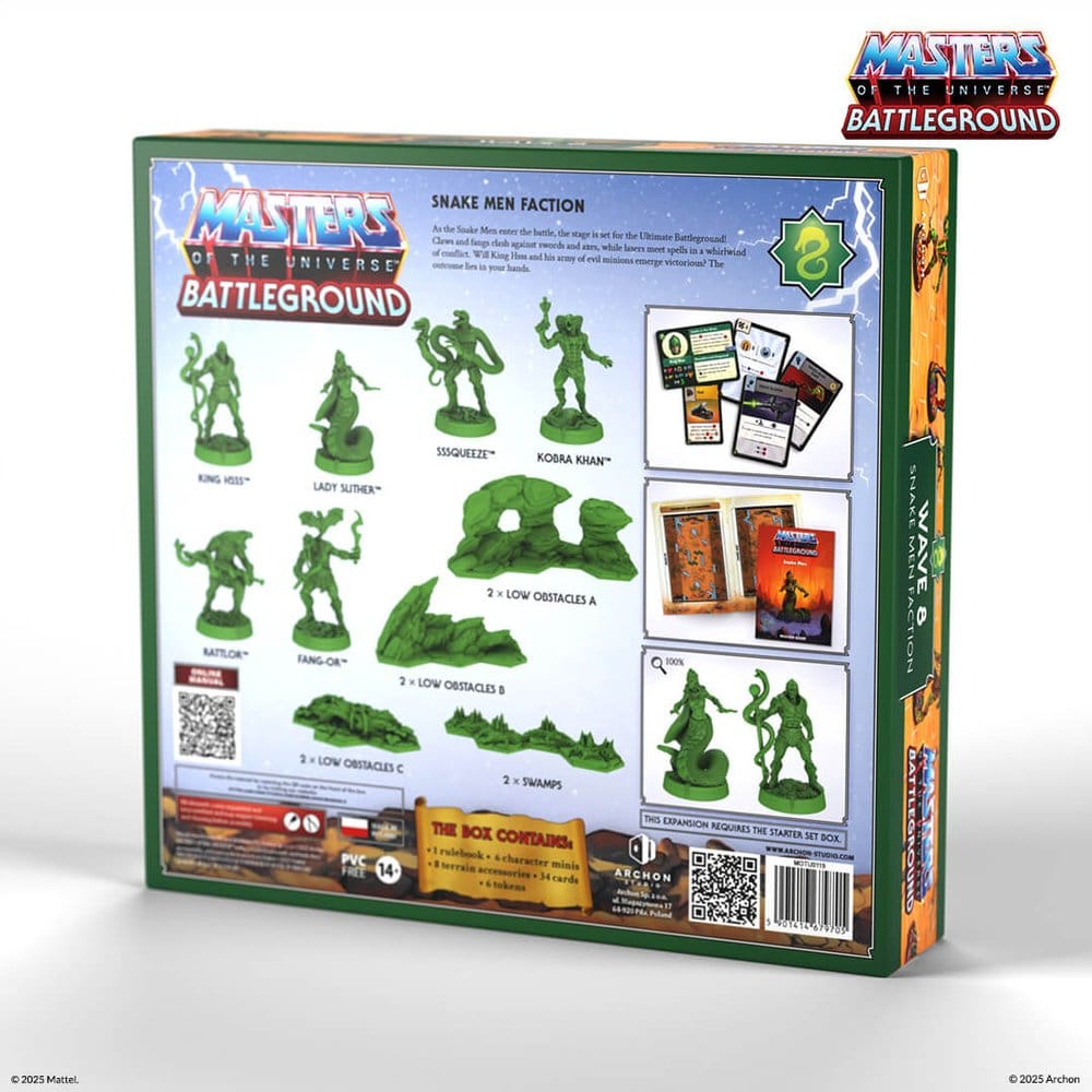 Masters of the Universe: Battleground Miniatures Game Wave 8: Snake Men Faction *French Version*