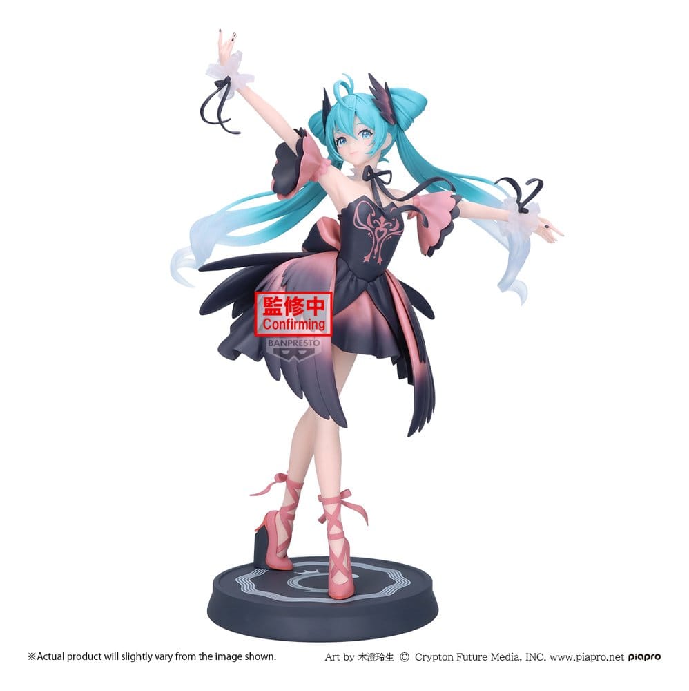 Hatsune Miku Banpresto EVOLVE PVC Figure Classical Tuning - from Ballet "Swan Lake" - Black Swan Version 24 cm