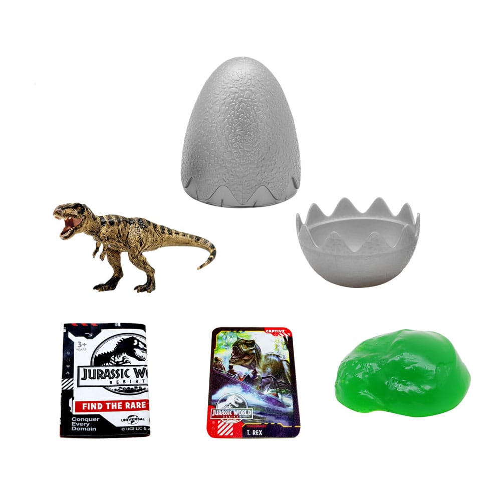 Jurassic World Rebirth Pop N Lock Breach Blind Box Captivz Build n Battle Dinos Display (12)