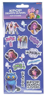 KPop Demon Hunters Sticker Set Puff