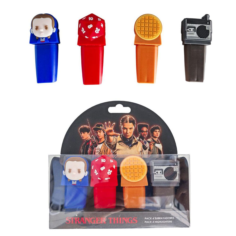 Stranger Thinigs Highlighters 4-Pack