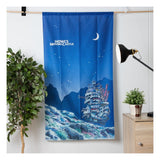 Howl's Moving Castle Noren Curtains Moonlit night