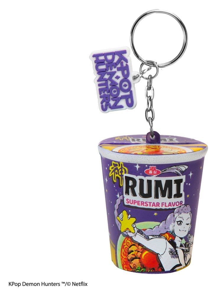 KPop Demon Hunters Squishy Keychain Rumi Superstar Flavor Noodles
