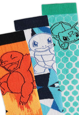 Pokémon Socks 3-Pack Crew 39-42