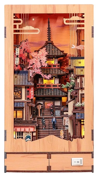 Book Nook Twilight Sakura Path 23 x 12 cm