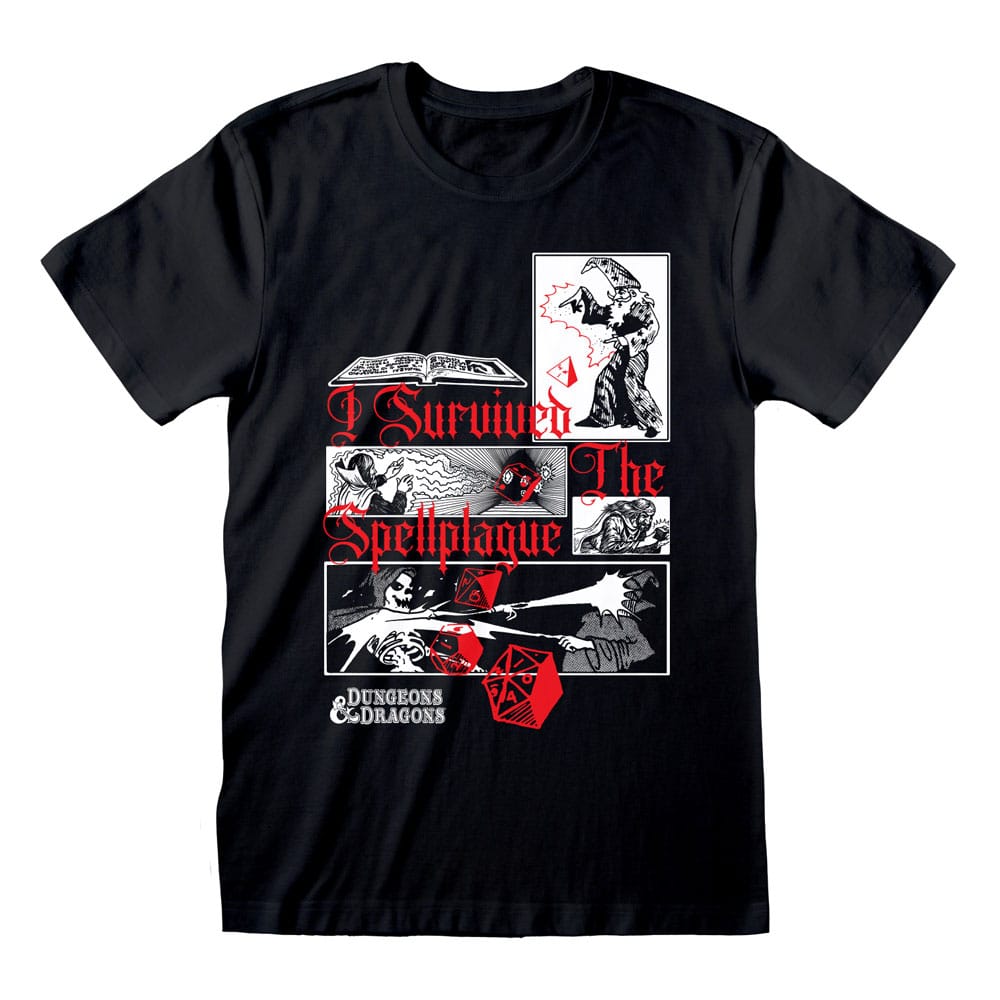 Dungeons & Dragons T-Shirt I Survived The Spellplague Size XL