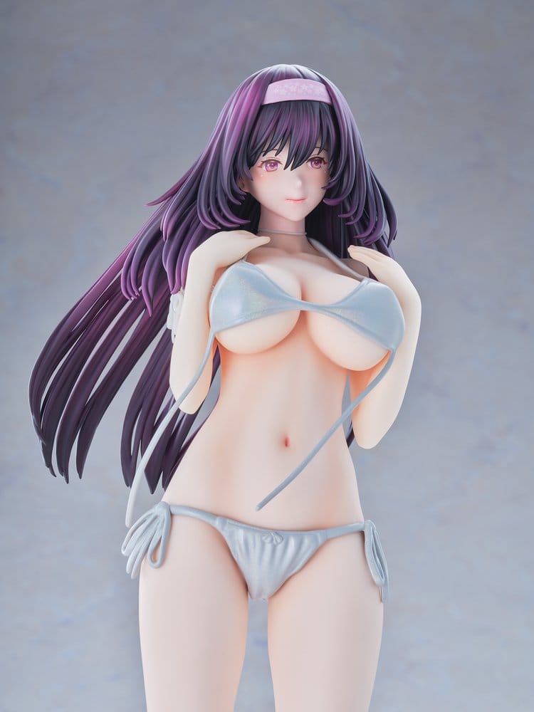 Original Model Statue 1/5 Tomoe Sakura Swimsuit Black Hair Wholesome Ver. Illustration by Toshi Tsutakaze 32 cm
